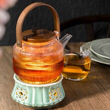 温茶炉烤底座烛台温茶器陶瓷加热底座蜡烛炉烤茶日式烘茶炉暖茶炉