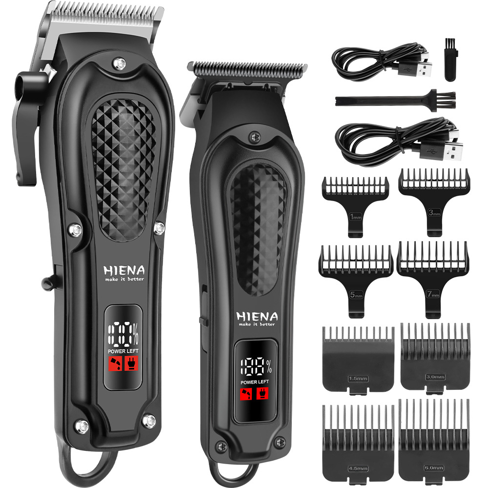 Corte de pelo universal transfronterizo HIENA afeitar eléctrico cabeza de aceite de tallado empujador eléctrico corte de pelo empujador especial para salón de pelo digital