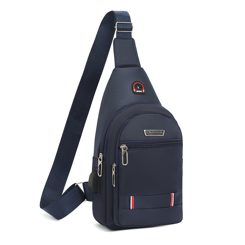 Moda transfronteriza bolso de pecho de los hombres nueva bolsa de mensajero de hombro casual Oxford tela moda simple bolsa de pecho mochila portátil