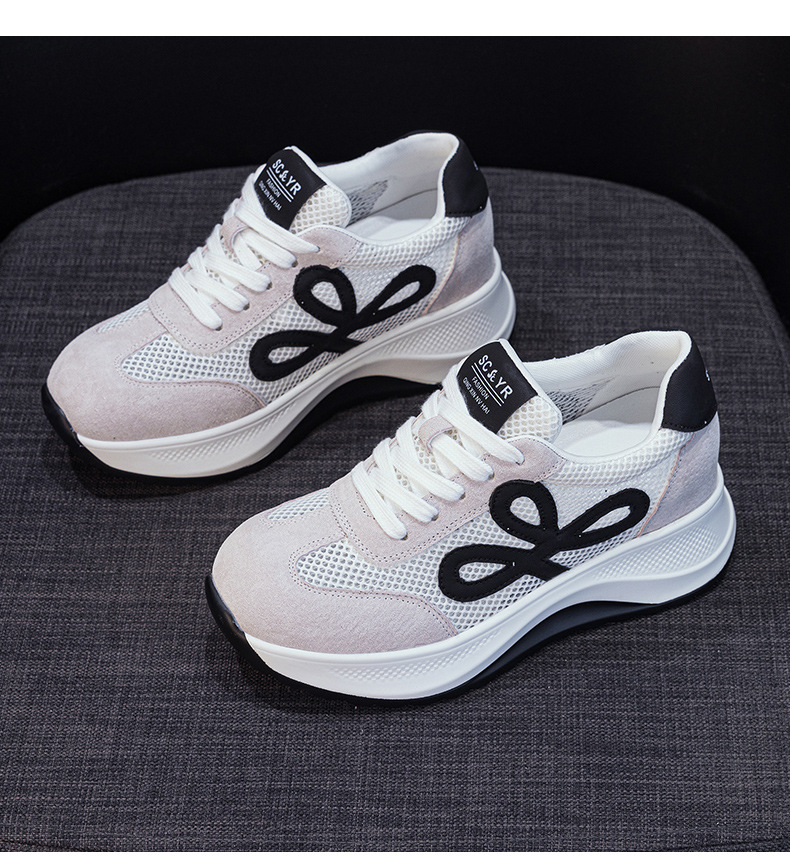 Giày sneaker nữ đế dày phong cách Đức phối da lộn màu đỏ Ancola — M2915 mạng đôi màu vàng, M2915- Mạng trong suốt 1m màu, M2915-1 lưới trong suốt màu vàng, M2915 mạng kép màu đỏ chi tiết 21