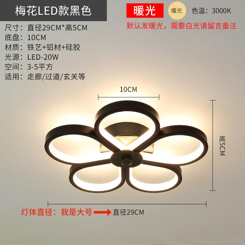 Lámpara de pasillo transfronterizo lámpara de balcón LED moderno minimalista nórdico creativo personalizado guardarropa sala de estar lámpara de entrada