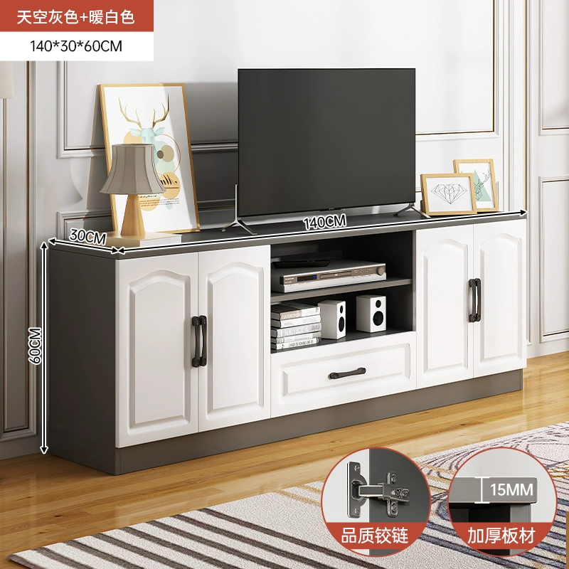 업그레이드 및 두꺼워짐❤[140cm 문 4개, 서랍 1개] 스카이 그레이 조립