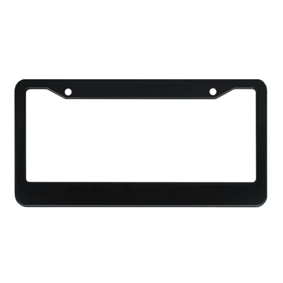 License plate holder/license plate holder Thickened Aluminum Alloy Stainless Steel Carbon - 12-round-hole-aluminum-alloy-black