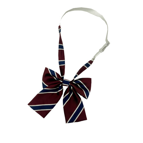 School supply sense Japanese JK tie female accessories decoration dk uniform bow tie hand-tied college style burgundy striped tie