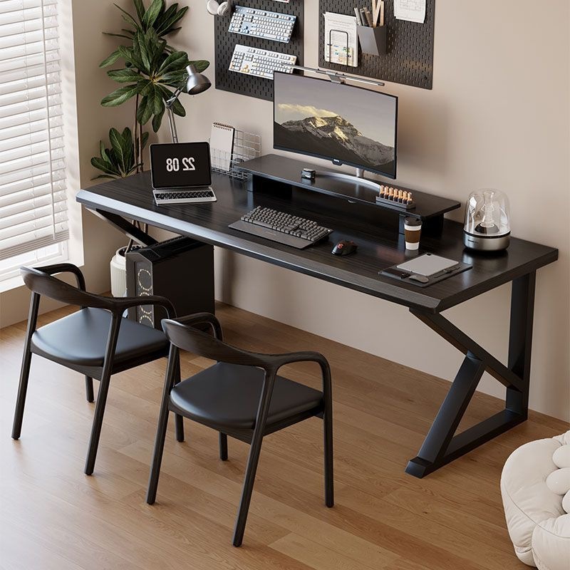 Mesa de madera maciza mesa de deportes caseros mesa de computadora doble escritorio dormitorio escritorio de madera maciza mesa de oficina larga mesa de trabajo