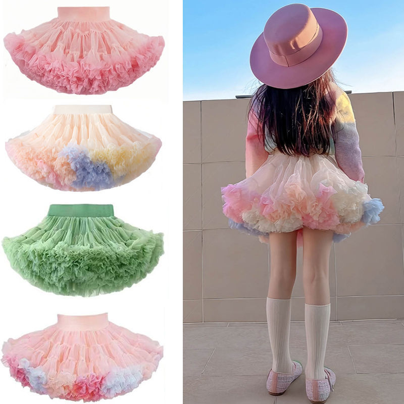 Girls tutu Skirt Summer New Kidsren's tutu Skirt Fashionable Princess Skirt Girl Bunny Skirt tutu Cake Skirt