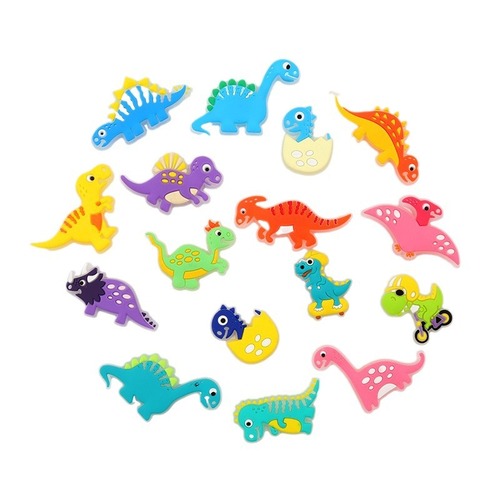 Glow-in-the-dark dinosaur hole shoe accessories, flower shoe buckle DIY accessory, decoration buckle shoelace, ornament buckle, card buckle, base buckle