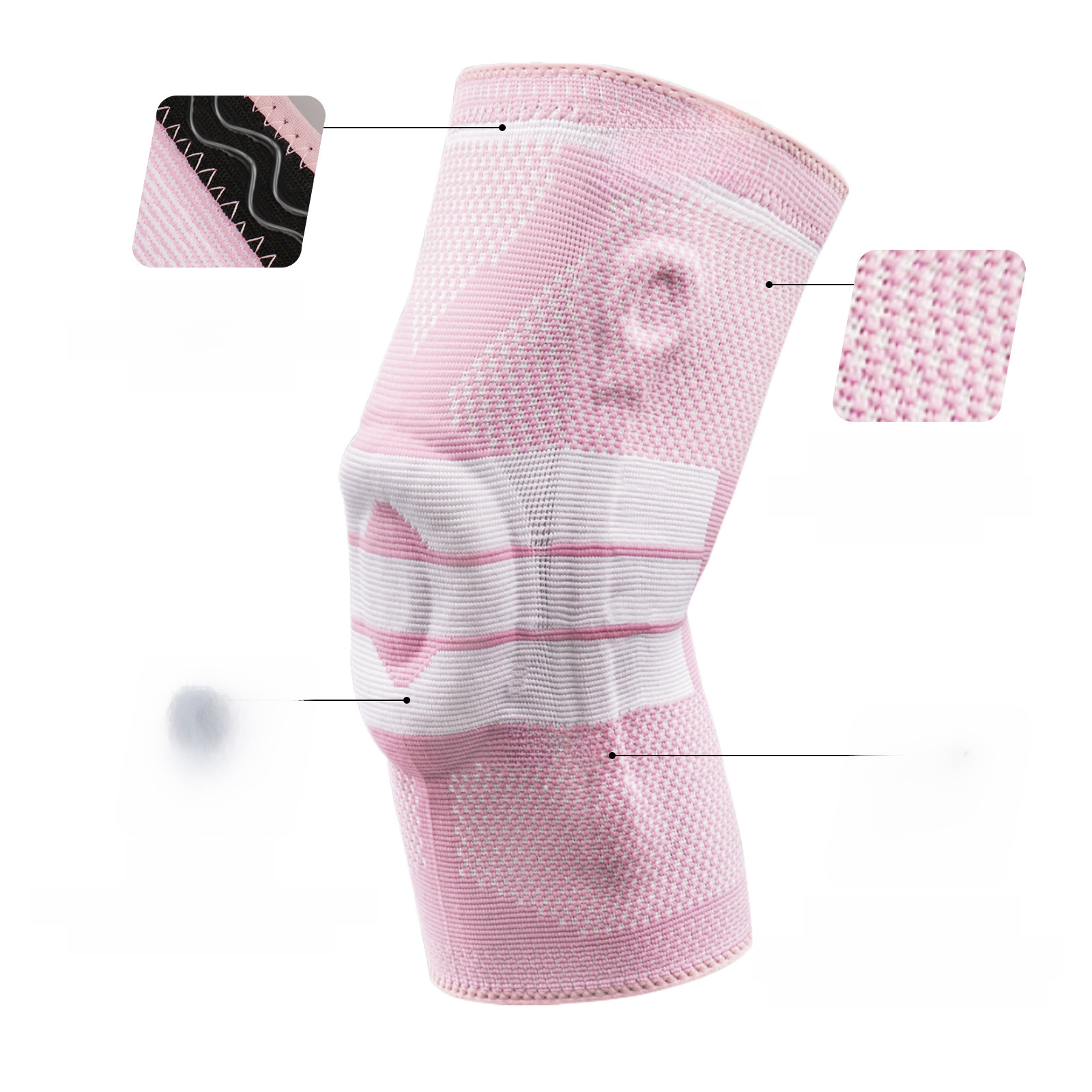 Sports knitted knee pads for gym for cycling