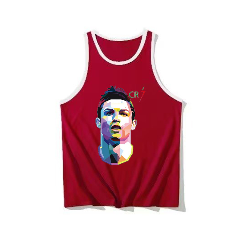 Cristiano Ronaldo Football Star Large Kids' Sports Top for Boys and Girls, Sleeveless Backless Design