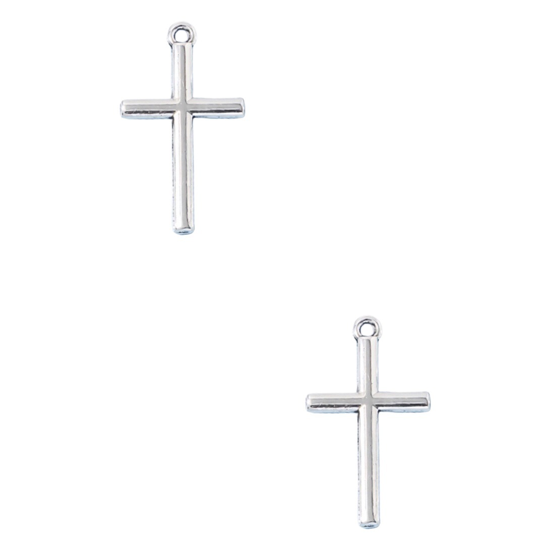 AliExpress cross-border hot sale retro glossy cross pendant DIY alloy jewelry accessories necklace bracelet pendant