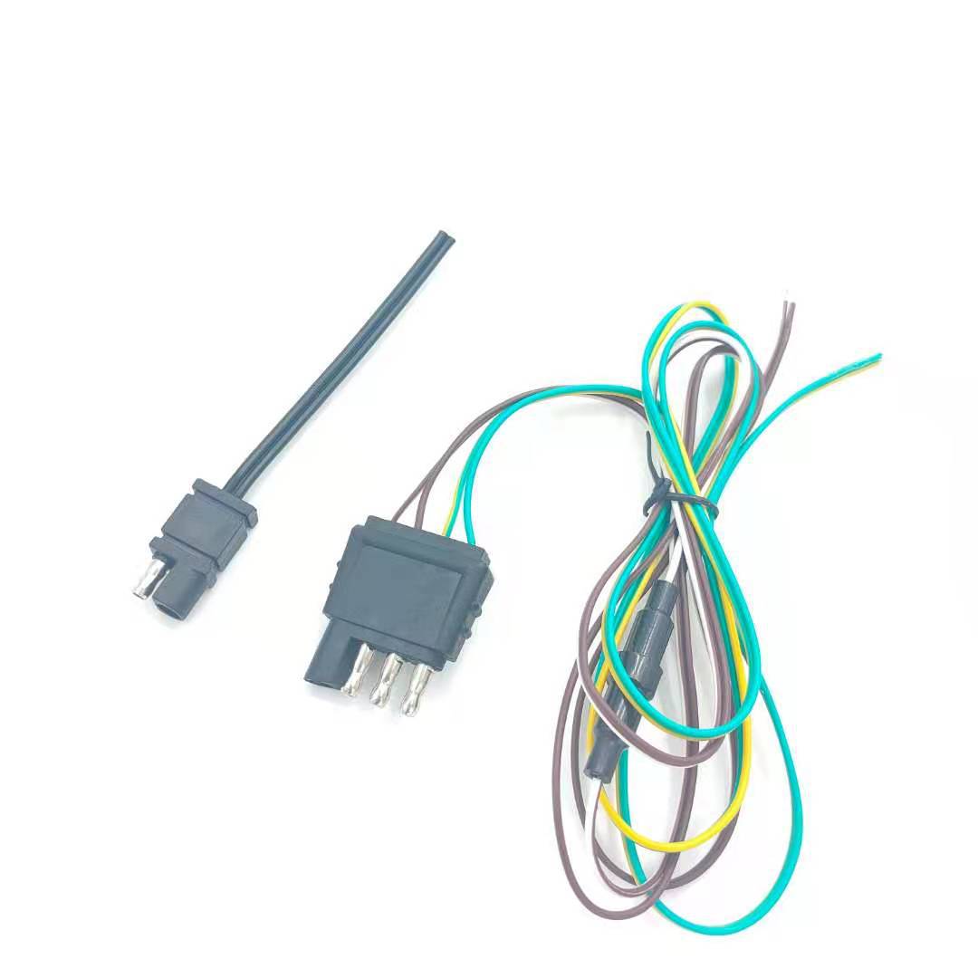 源头工厂4PIN皮卡拖车端子线 4PIN端子线束 汽车转换插头连接线