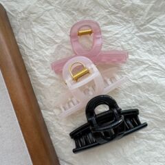 新商品の一字の単孔のヘアピンの後頭部のクリップの百合の気質の金のシンプルな髪飾りのサメのクリップの髪飾りの女性