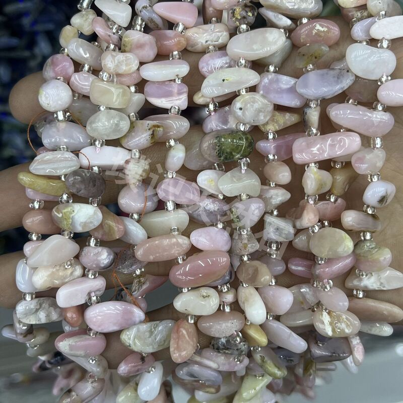 不规则长牙碎石天然石紫晶水晶玛瑙隔珠半成品DIY饰品手链配件|undefined
