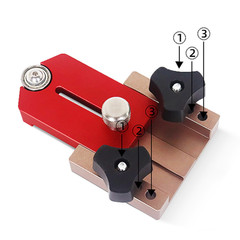 Woodworking workbench slot side rail positioning reverse installation fast cutting limit positioning fixture