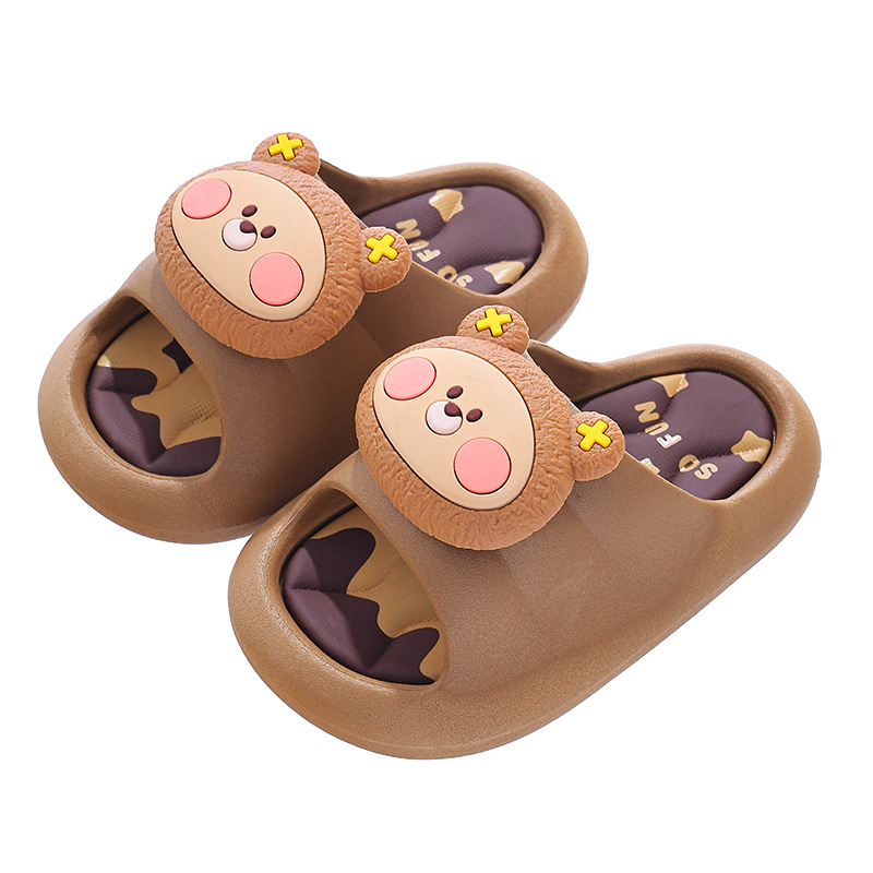 Zapatillas de verano para niños, niñas y niñas antideslizantes con suela suave, padres y niños baños en interiores para niños, zapatillas de playa