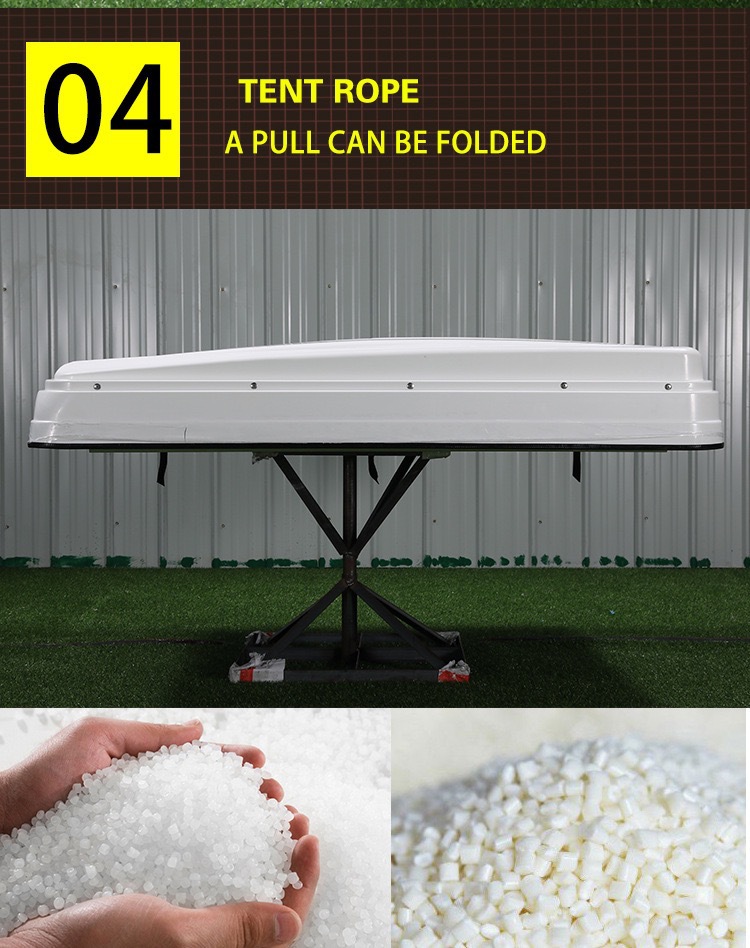 Car-Mounted Tent with Side-Flip Design, Fully Automatic Quick-Opening Abs Aluminum Alloy Hard Top Suv Outdoor Camping Car Roof Tent