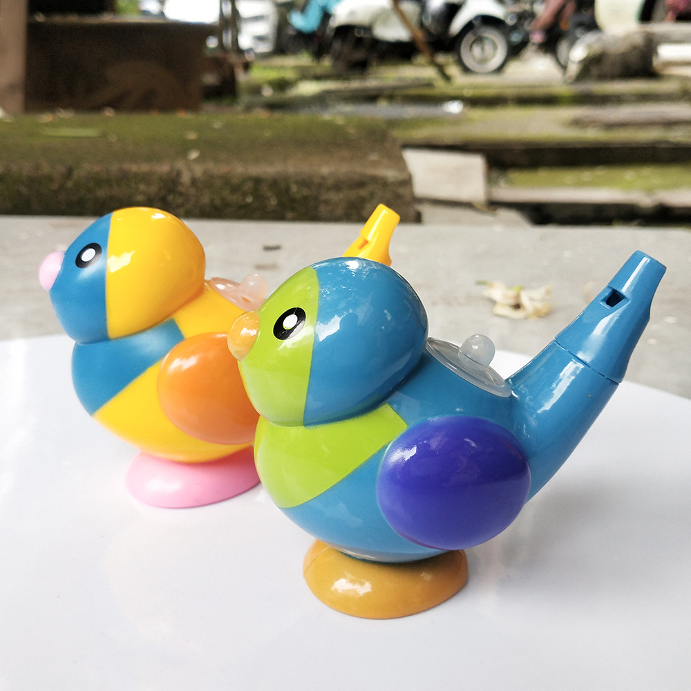 Tradicional nostálgico creativo silbato pájaro riego de agua tocando flauta de pájaro música de ocio puzzle juguetes pequeños premios puestos