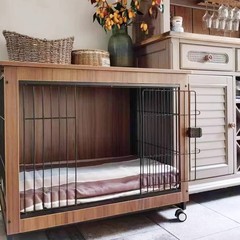 犬ケージ木製ペット屋内柴犬中型犬小型犬犬フェンス家庭用トイレ分離犬ケージ