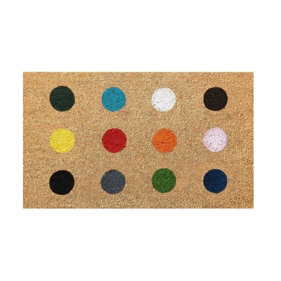 Floor Mats for Home Entrance, Avtomobil döşəmə paspasları - colorful-dots-4060cm-crystal-velvet