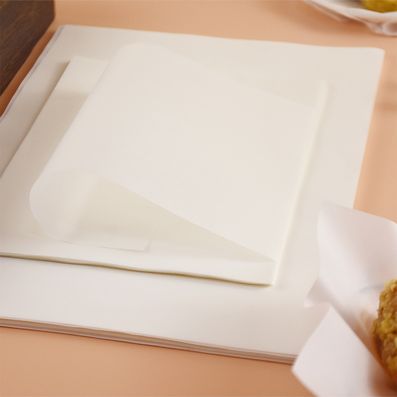 Pooh papel a prueba de aceite hogar Papel blanco que absorbe el aceite para hornear papel comercial frito a prueba de aceite papel de envolver papel de bandeja de comida