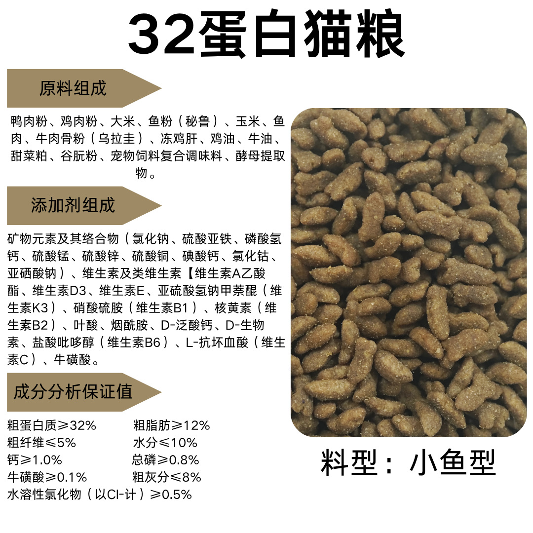 Bolsa de comida para gatos de precio completo, 50 kg de comida para gatos, 2.5 kg de alimentos principales, comida para gatos de precio completo, almacenamiento de alimentos para gatos al por mayor.