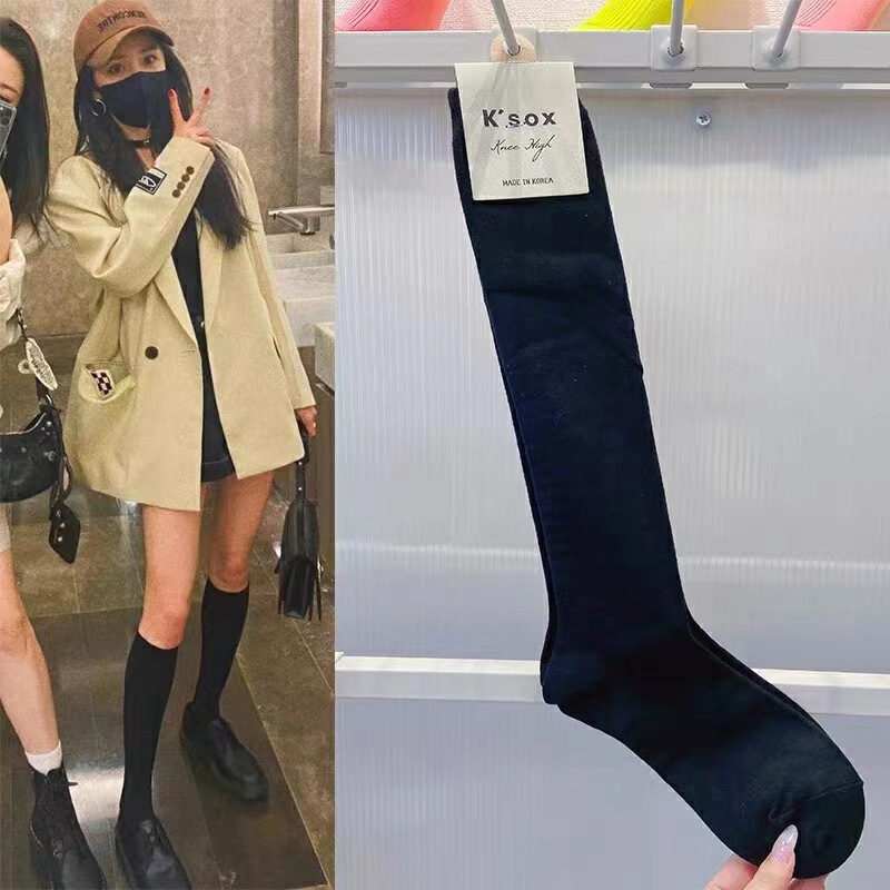 JK style South Korea socks black calf socks half stockings women's cotton east gate small big polka dot college style little red book JK style South Korea socks black calf socks half stockings women's cotton east gate small big polka dot college style little red book