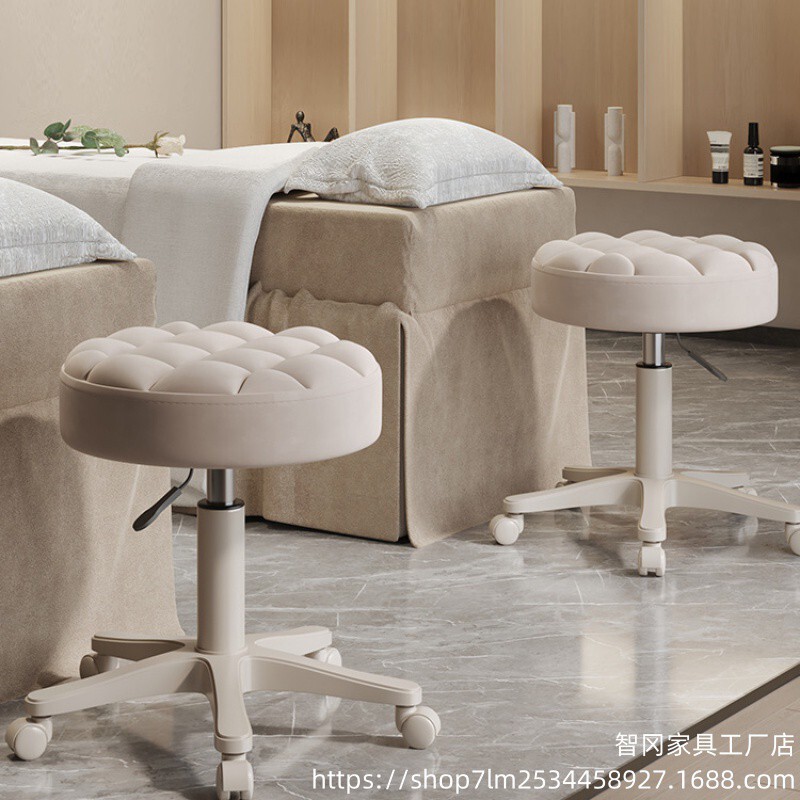 Special Rotating Stool for Beauty Salon Lifting Big Work Chair Pulley Nail Chair Barber Shop Household Round Chair Bar Stool