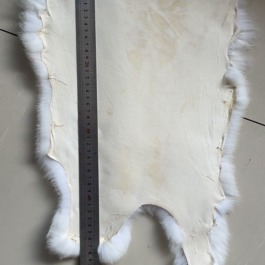 家兔皮草DIY服装裘皮原料兔皮草色青色白色黑色汽车扶手装饰兔毛