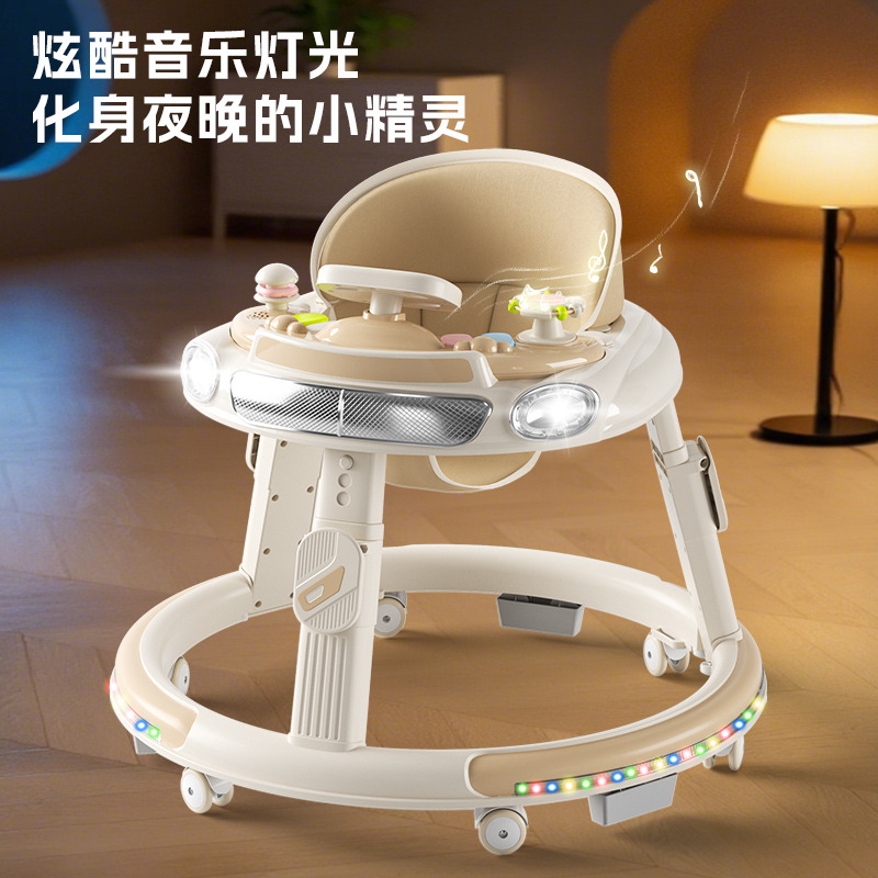 Foreign Trade Baby Walker Multifunctional Anti-Rollover Stroller Baby Can Sit and Push Learning Driving Starting Car Wholesale