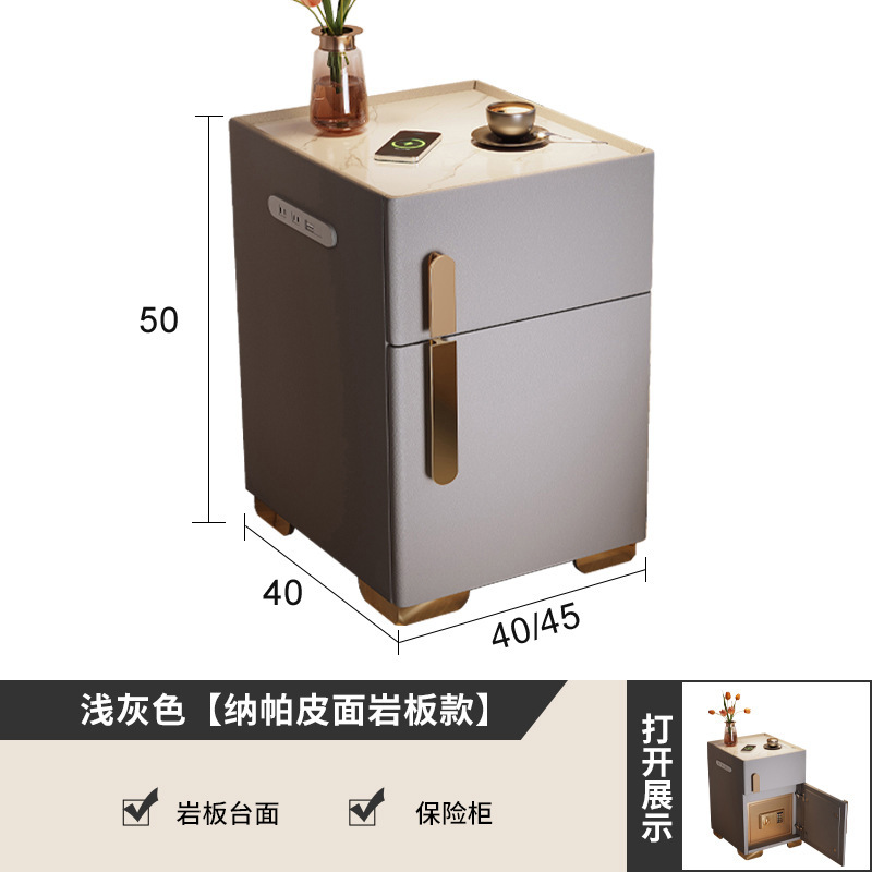 Mesita de noche caja fuerte todo en uno 2024 nuevo dormitorio caja fuerte para el hogar con cerradura, simple, moderno, ligero, lujo avanzado