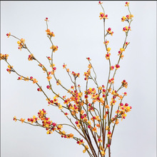 仿真果实 长枝南蛇藤 红果家居软装饰婚庆摆件布景花艺假花发财果