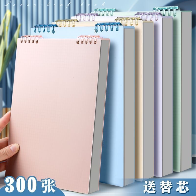 Turn up A5 Morandi coil notebook with high color value and thickened 200 pages b5 Senior high school college student notebook