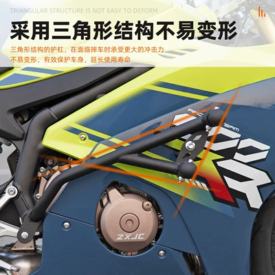 Black Spring Bar Anti-Fall Guard – Motorcycle bumper