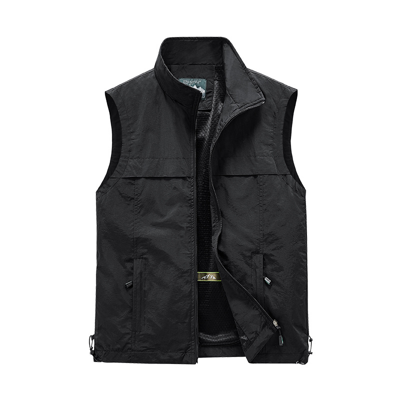 Chaleco de lana impermeable al aire libre abrazadera de caballo transfronteriza fuera de invierno fotografía de pesca multi-bolsillo chaleco de herramienta hombre personalizado