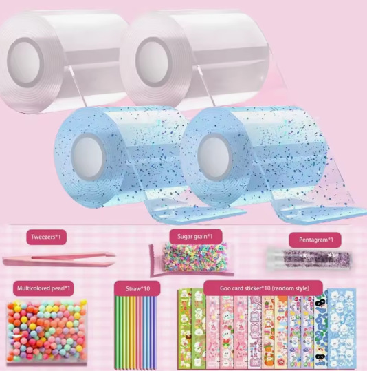 기본값;【 3m 】반짝이는 양파 2롤, 투명 기본 재료 팩 2롤