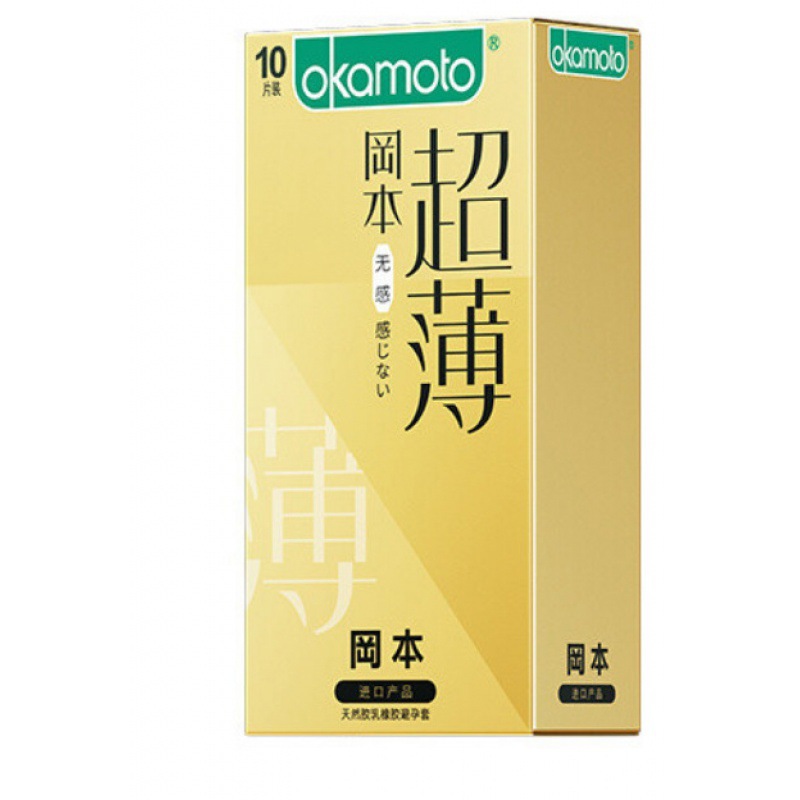 Okamoto no sensible 3 / 10 condones productos sexuales contadores de productos sexuales humanos distribuidos
