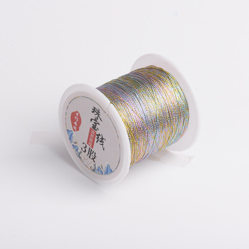 Handmade DIY jewelry wire, braided bracelet wrapping thread, gold and silver thread, price tag thread, gold broom thread, jade thread wholesale