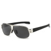 Men's glasses solar-powered, metal sunglasses, wholesale