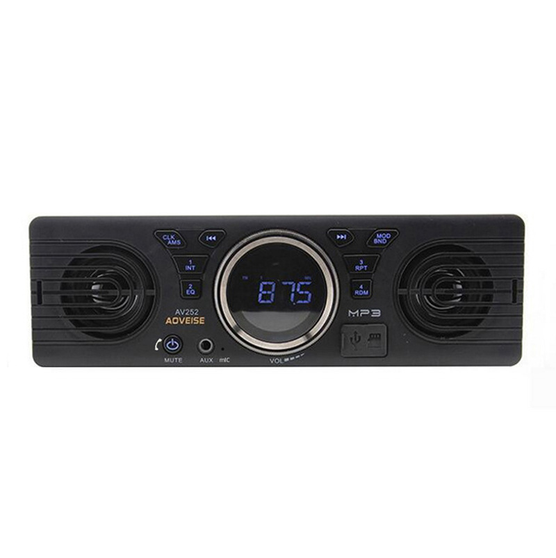 12V Car Single-Cylinder Player Car Plug-In Card Mp3 Audio Radio Built-In Speaker with Bluetooth Host Speaker