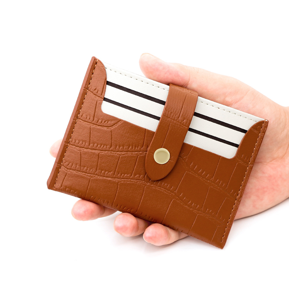 Nuevo bolso de tarjetas para mujeres, bolso de tarjetas multiplaza, bolso de cambio simple, bolso de tarjetas de certificados para mujeres, suministro directo de fabricantes