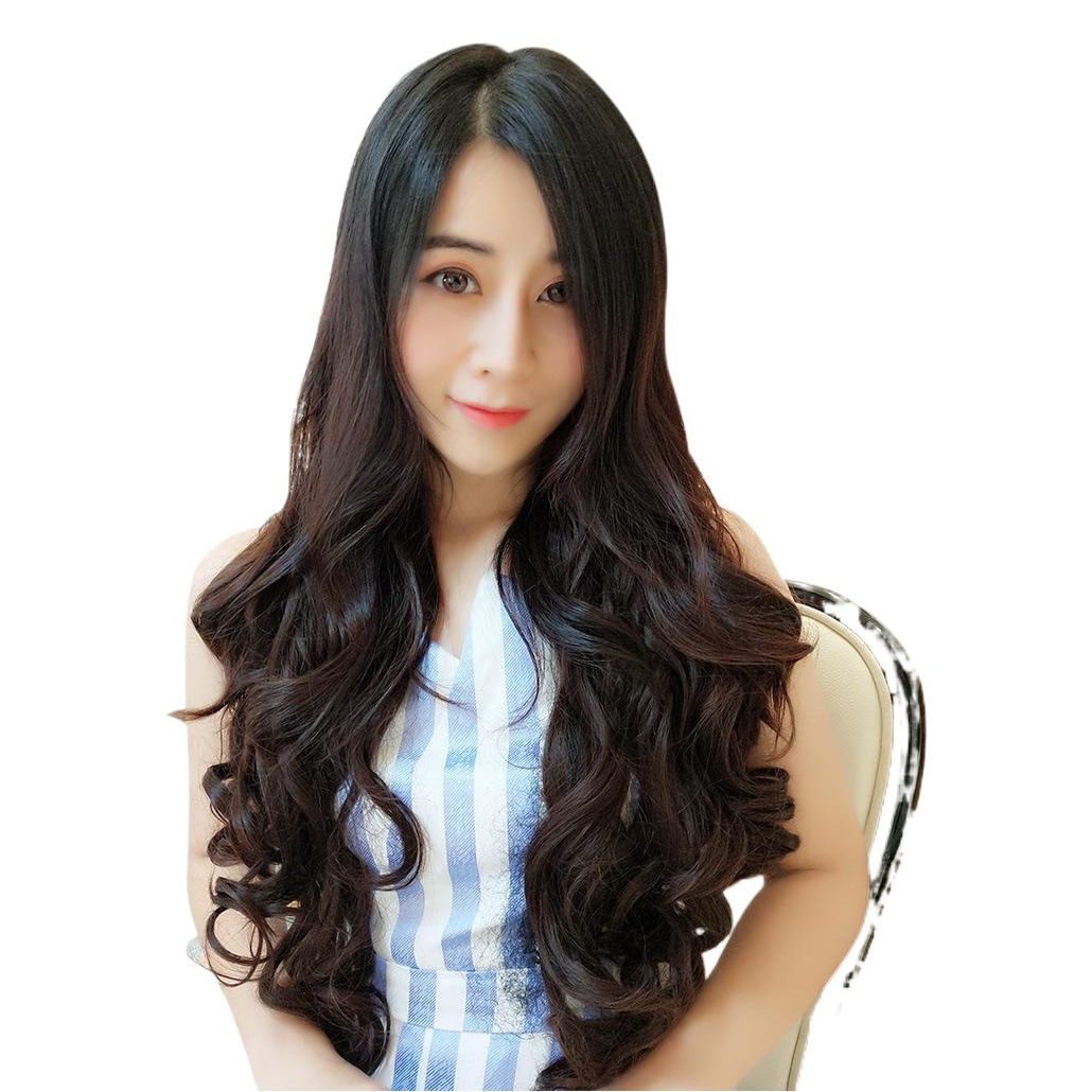 Peluca de pelo de cinco cartas pieza de extensión de pelo pieza de una pieza de pelo engrosada peluca pelo largo