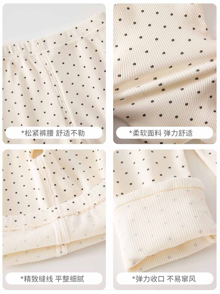 Leggings niñas leggings de primavera bebés leggings niñas leggings niños pantalones dulces ondulados pantalones de agujero universal