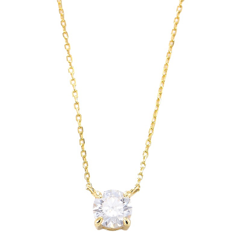 2022 nuevo europeo y americano ins redondo ZIRCON colgante collar de plata esterlina las mujeres diseño sentido nicho luz lujo clavícula cadena