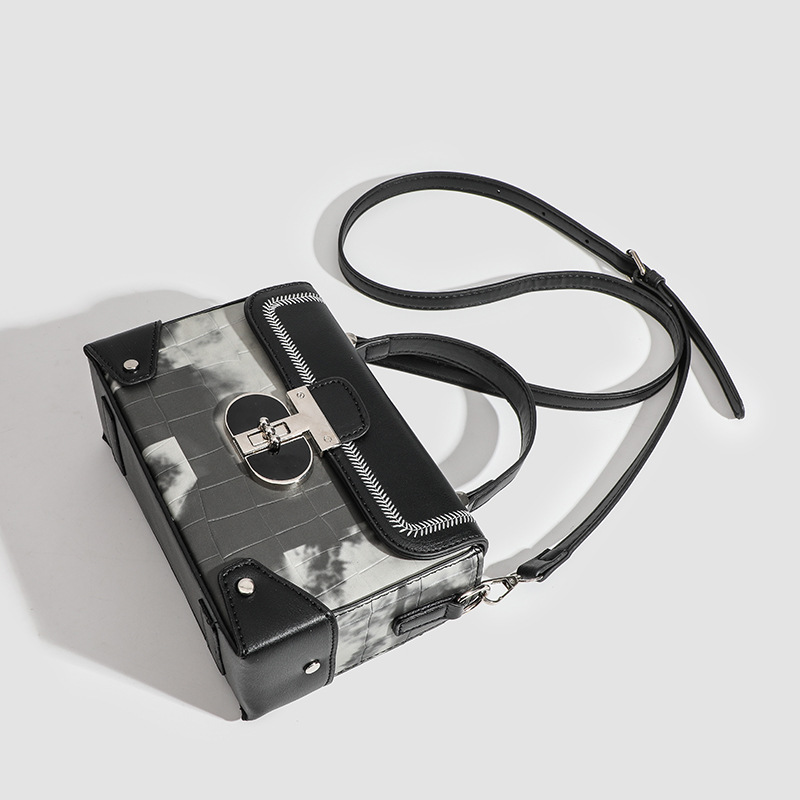 Schoudertas, nieuw hoogwaardig krokodillenpatroon, kleine vierkante tas, veelzijdig nicheontwerp, eenvoudige handzame koerierstas_voghion.com