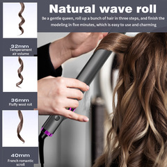 Cross-border best-selling digital display curling straightener, large curling artifact, automatic curling iron, dual-purpose curling iron manufacturer wholesale
