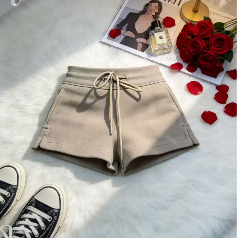 American-Style Spring and Summer Spicy Girl Style Comfortable Cotton Sports Shorts for Women, Casual Loose Fit with Side Slits, Home Shorts American-Style Spring and Summer Spicy Girl Style Comfortable Cotton Sports Shorts for Women, Casual Loose Fit with Side Slits, Home Shorts