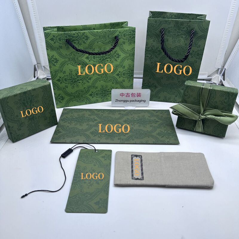 Gujia Gucci Size Green G Home Jewelry Green Full Package Box Jewelry Bag High-end Packaging