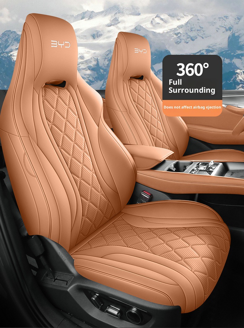 New Model Special Car Hiace 07Ev Nappa Leather Four-Season Left-Hand Drive Overseas Right-Hand Drive Seat Cover Cross-Border Full-Cover Car Seat Cushion