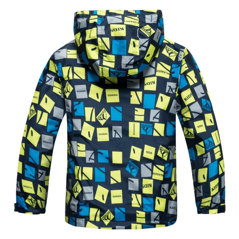 AliExpress popular foreign trade children's clothing wholesale boys fleece-lined windbreaker children's jacket jacket jacket coat