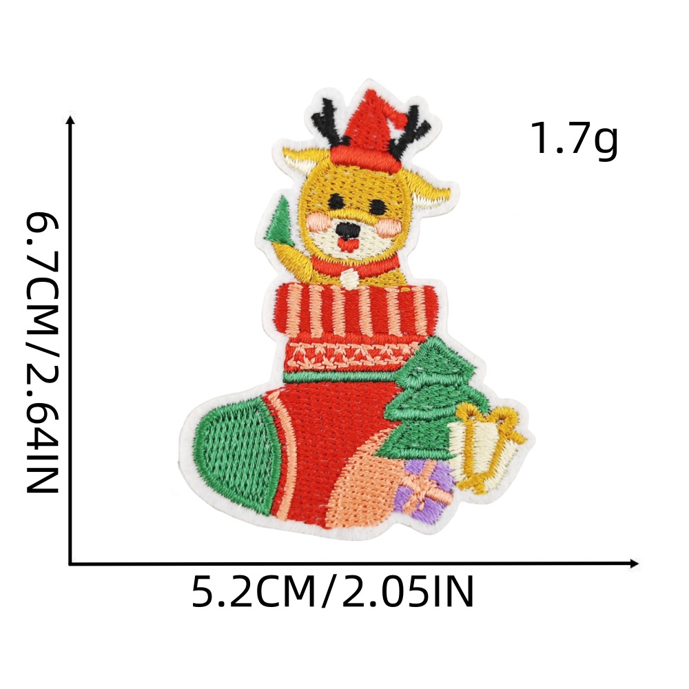 3g Weight Clothing Sticker Patches Classification 1 Piece, 1 Set Quantity Nonwoven, Polyester Material Christmas Festival Letter, Snowman, Snowflake Pattern Cute Style 1 Piece 1 Set Cute Letter Chrismas Snowman Snowflake Nonwoven Polyester Clothing Sticker Patches 1
